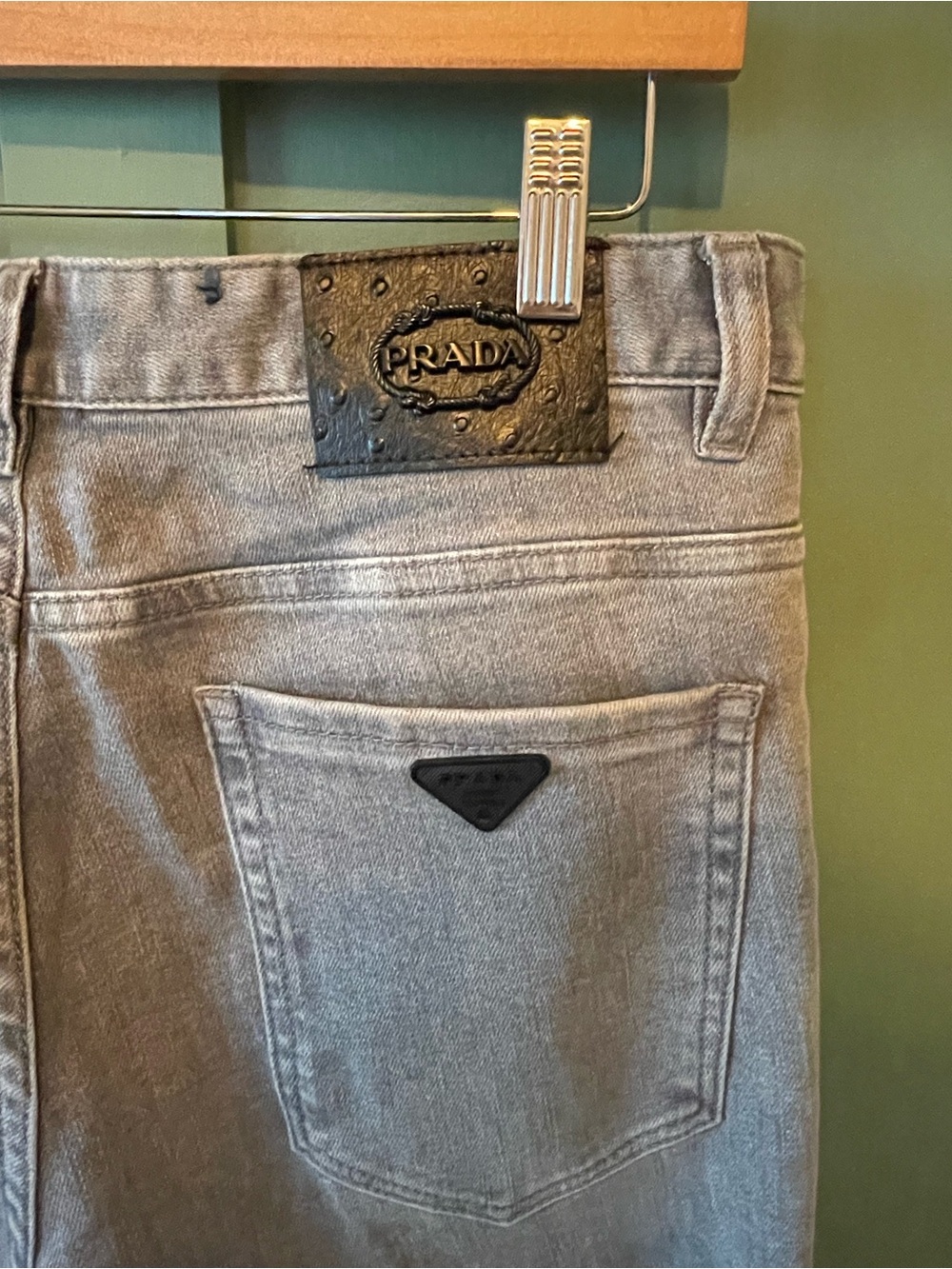 Prada Gray Straight Leg Jeans - Picture 3 of 7